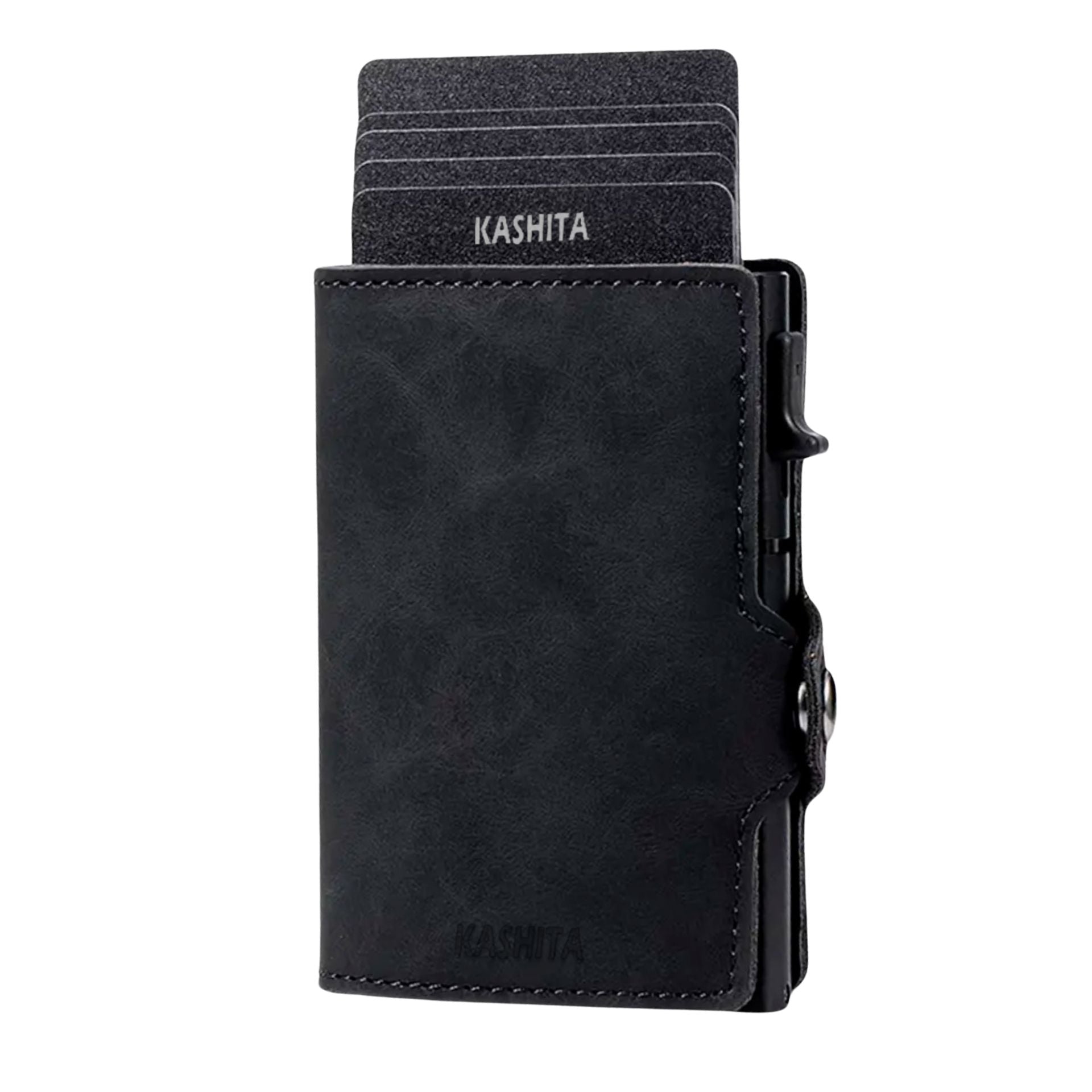 Billetera Tarjetero De Aluminio Black RFID Anti Clonación | Negro