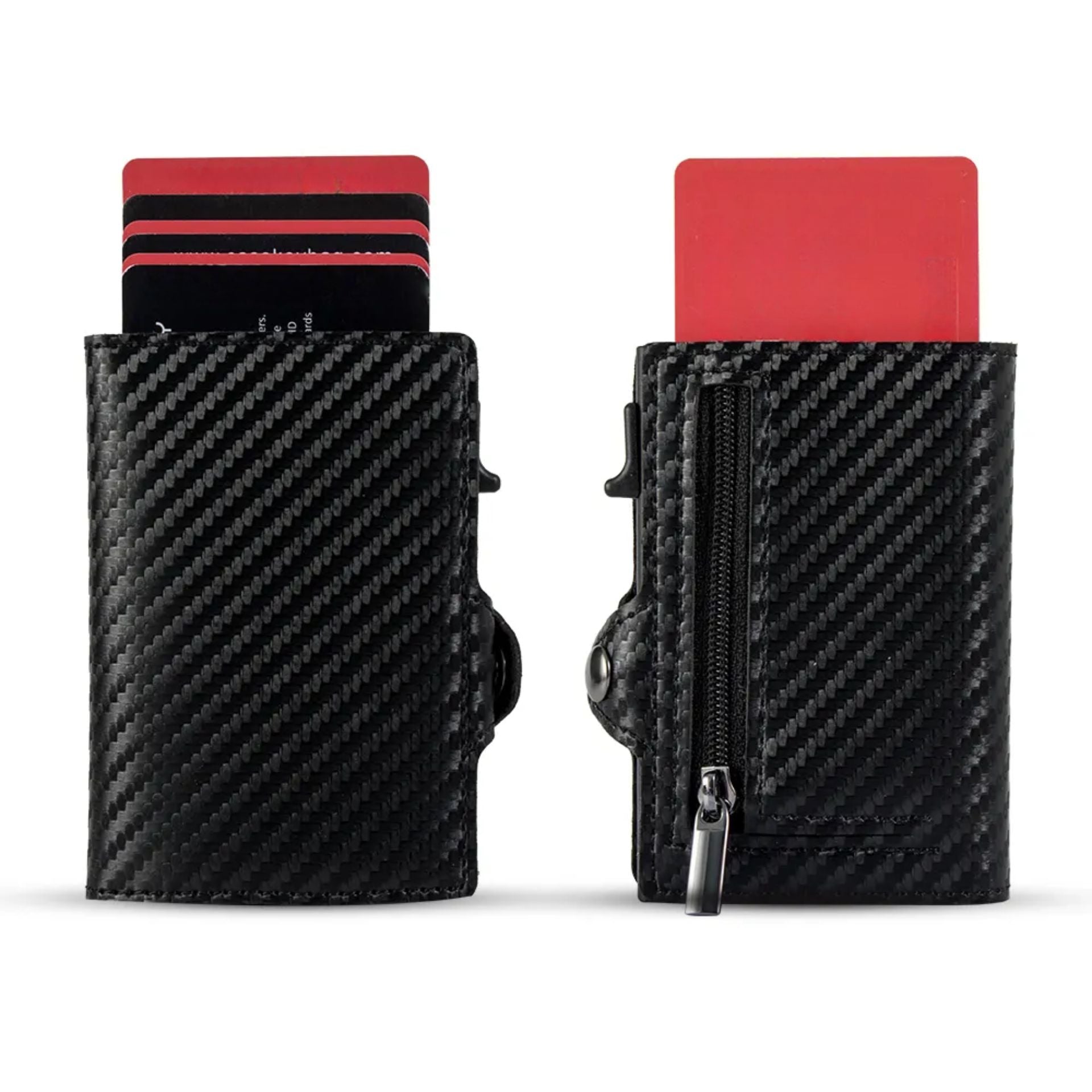 Billetera Tarjetero De Aluminio Carbon Fiber RFID Anti Clonación | Fibra de Carbono