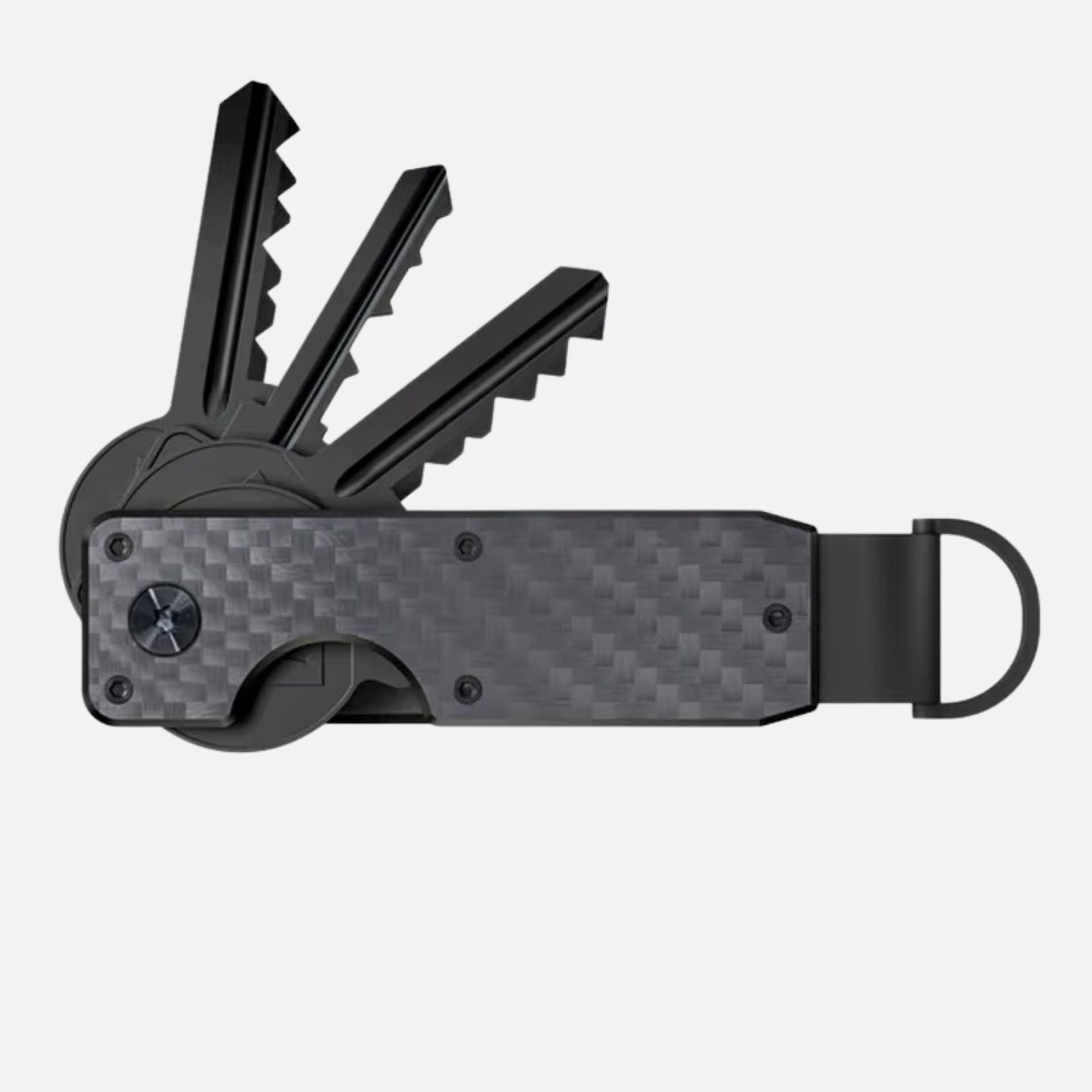 KeyCase Carbon Fiber Premium | Llavero Fibra de Carbono Negro