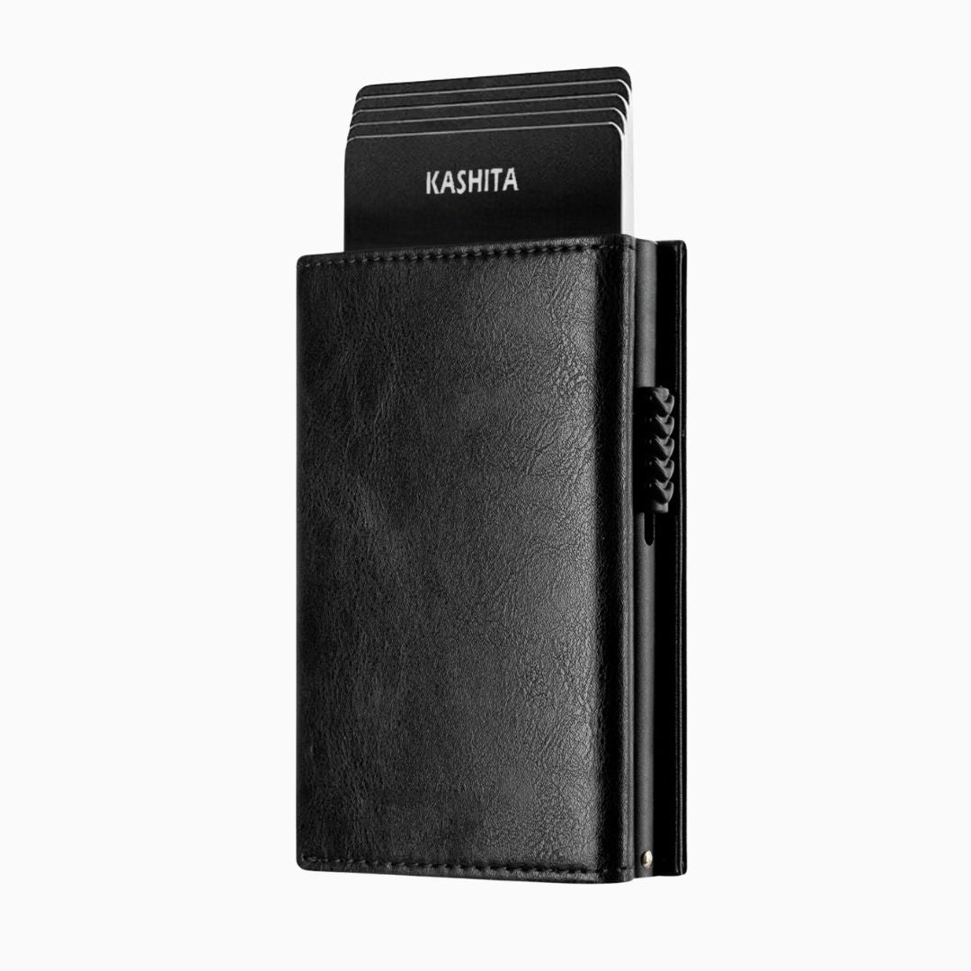 Billetera Ejecutivo Black - Cuero Liso
