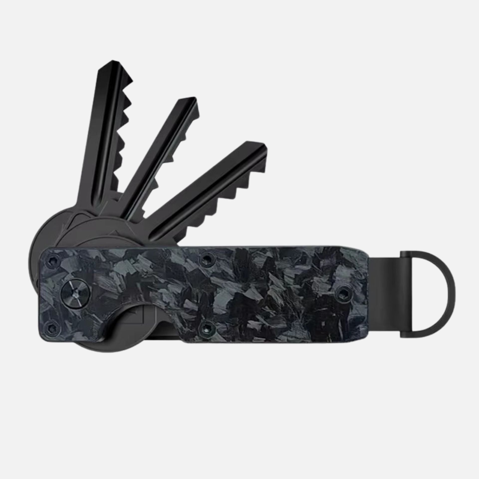 KeyCase Forged Carbon Black | Organizador de Llaves Negro Forjado