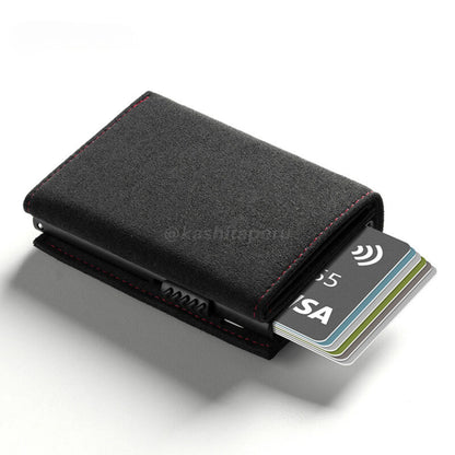 Billetera - Cuero Alcantara® RFID