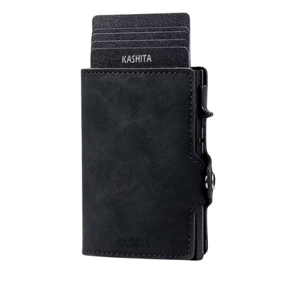 Billetera Tarjetero De Aluminio Black RFID Anti Clonación | Negro