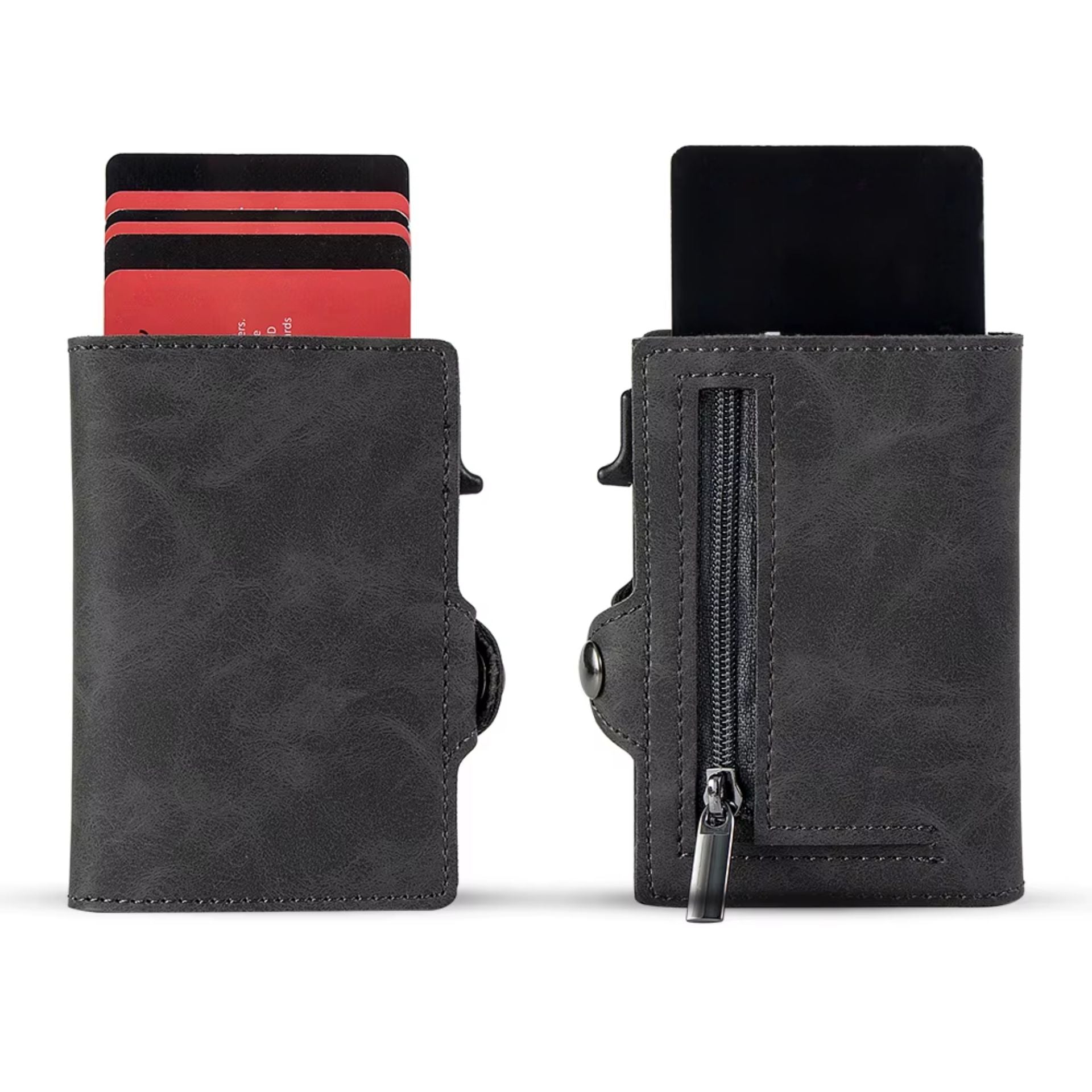 Billetera Tarjetero De Aluminio Gray RFID Anti Clonación | Gris