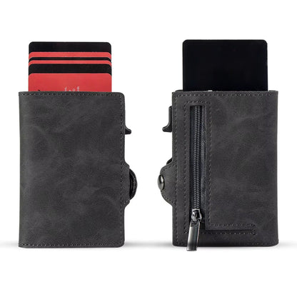 Billetera Tarjetero De Aluminio Gray RFID Anti Clonación | Gris