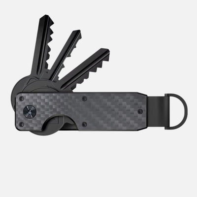 KeyCase Carbon Fiber Premium | Llavero Fibra de Carbono Negro
