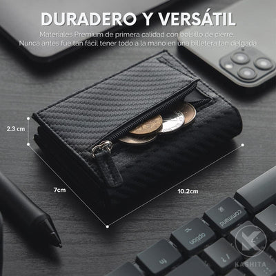 Carbon Fiber Pack | Kit Billetera + Llavero Carbon Fiber