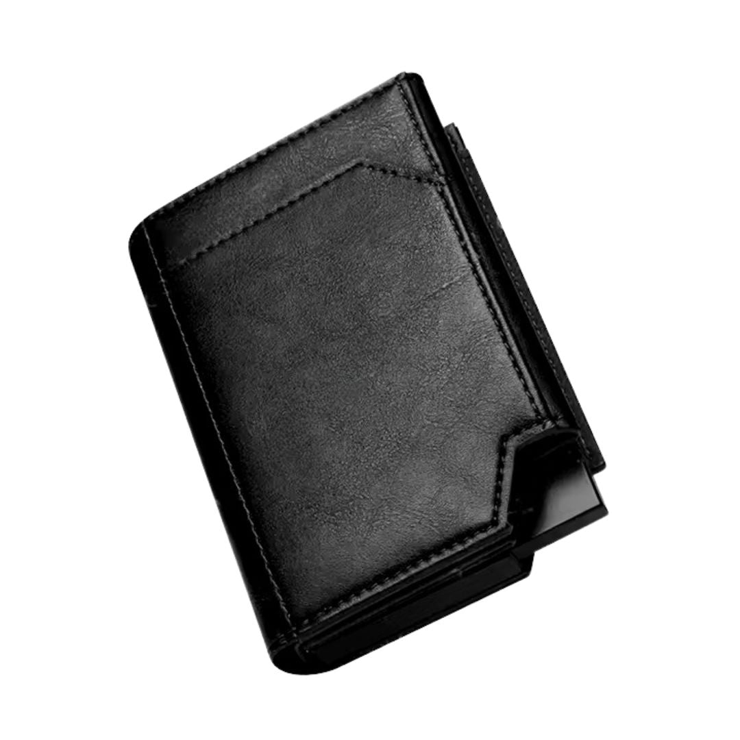 KVC403 - Billetera tres cuerpos con espacio para billetes y bolsillo para monedas con cierre magnético