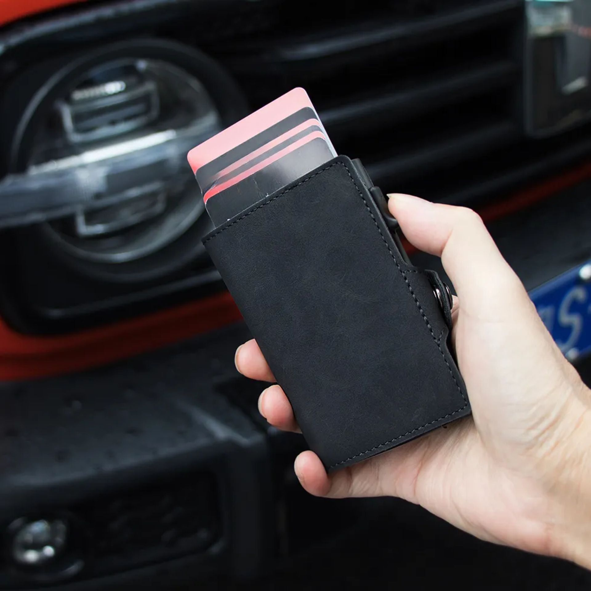 Billetera Tarjetero De Aluminio Black RFID Anti Clonación | Negro