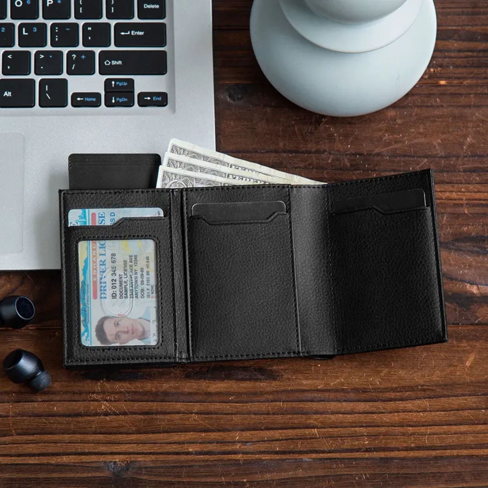 Billetera Ejecutivo Black - Cuero Floater