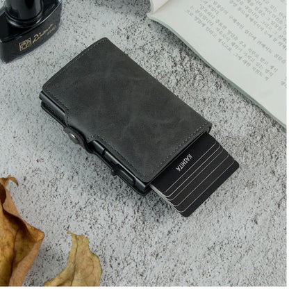 Billetera Tarjetero De Aluminio Gray RFID Anti Clonación | Gris