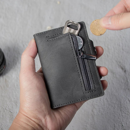 Billetera Tarjetero De Aluminio Gray RFID Anti Clonación | Gris