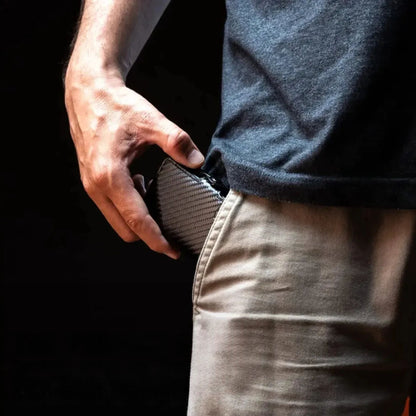 Billetera Tarjetero De Aluminio Carbon Fiber RFID Anti Clonación | Fibra de Carbono