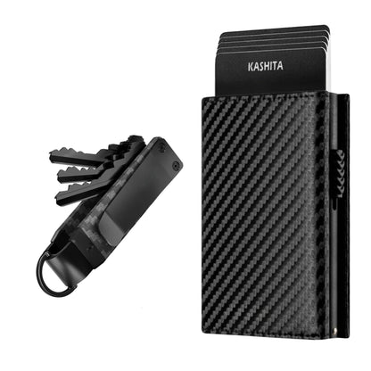 Carbon Fiber Pack | Kit Billetera + Llavero Carbon Fiber